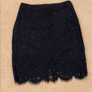 Lace pencil skirt